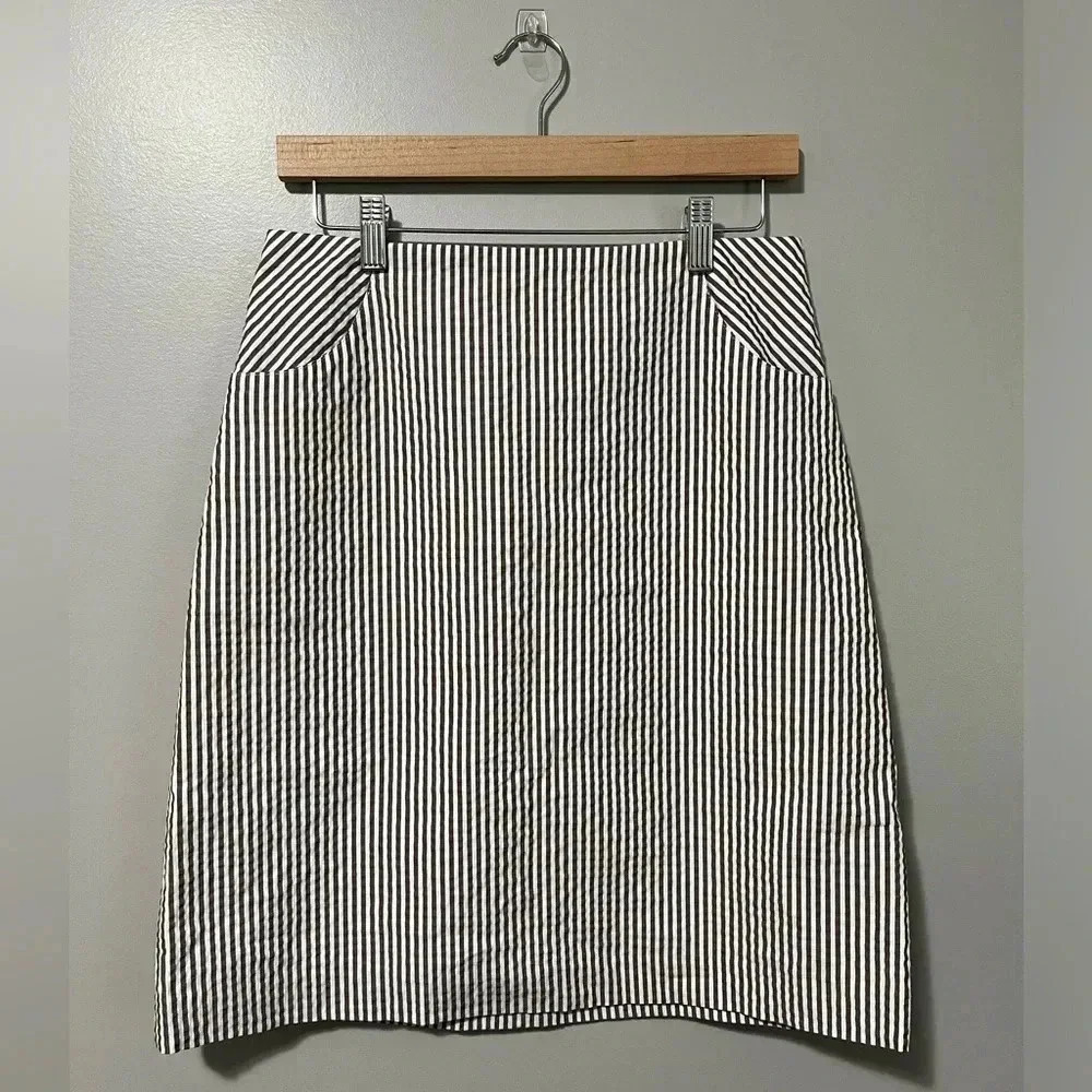 Brooks Brothers  Striped Pencil Skirt